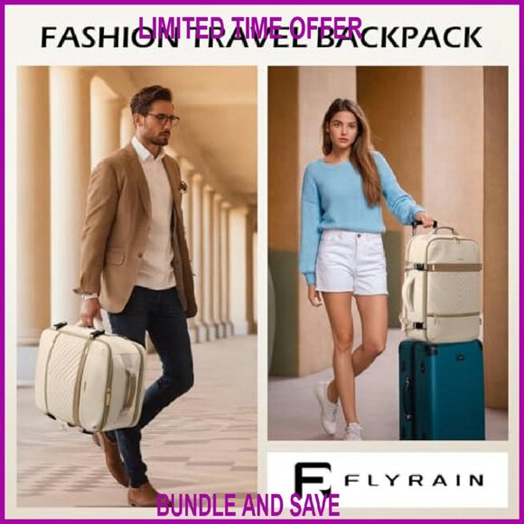 40L Travel Backpack Carry On Flight Approved 17 Inch Laptop Daypack main image 7